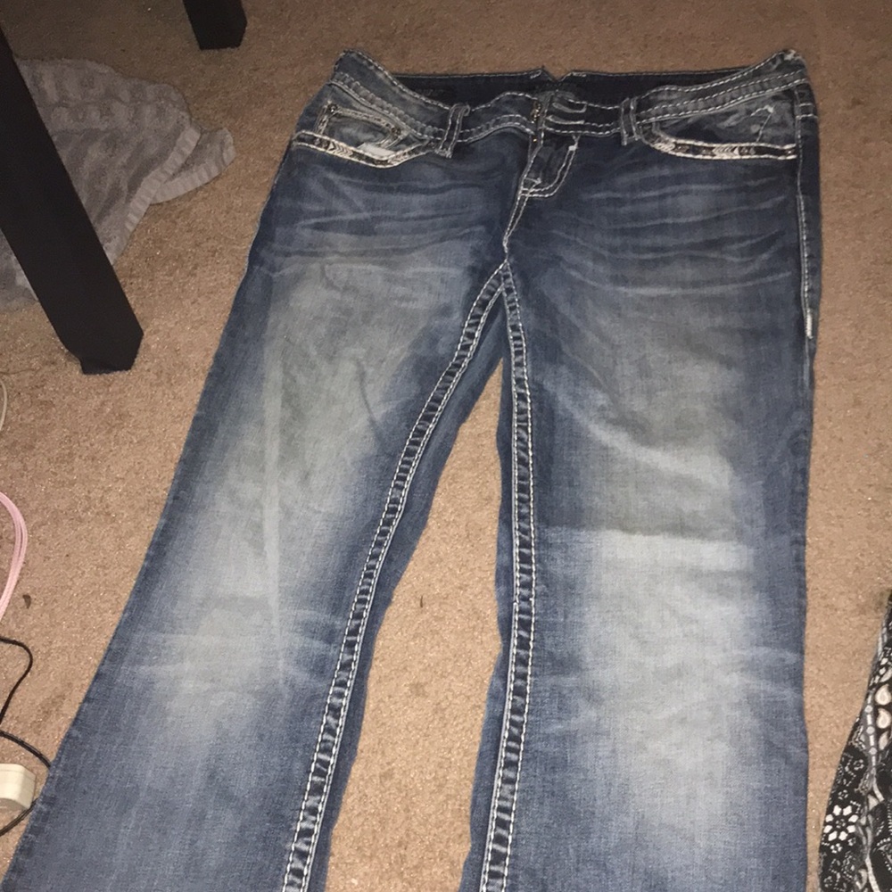 Bedazzled bootcut jeans